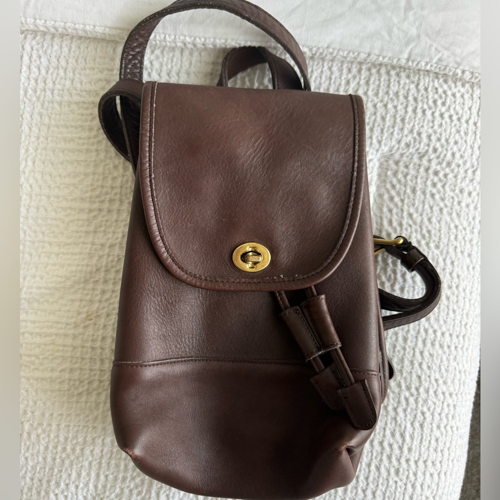 Coach vintage soft leather day backpack